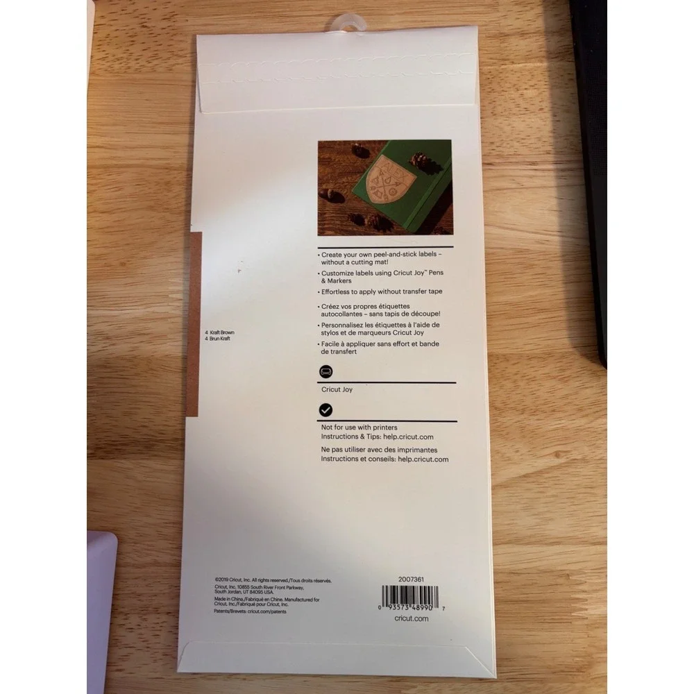 Cricut Joy Smart Label, Writable Paper/Permanent Adhesive Backed 4 sheets